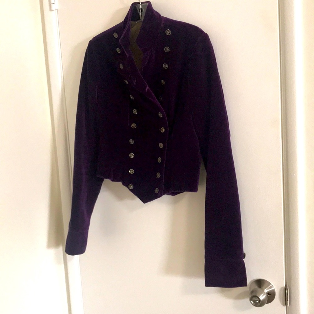 Lucky Brand velvet purple jacket